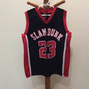 Slam Dunk Kids Sports Jersey - Black and Red